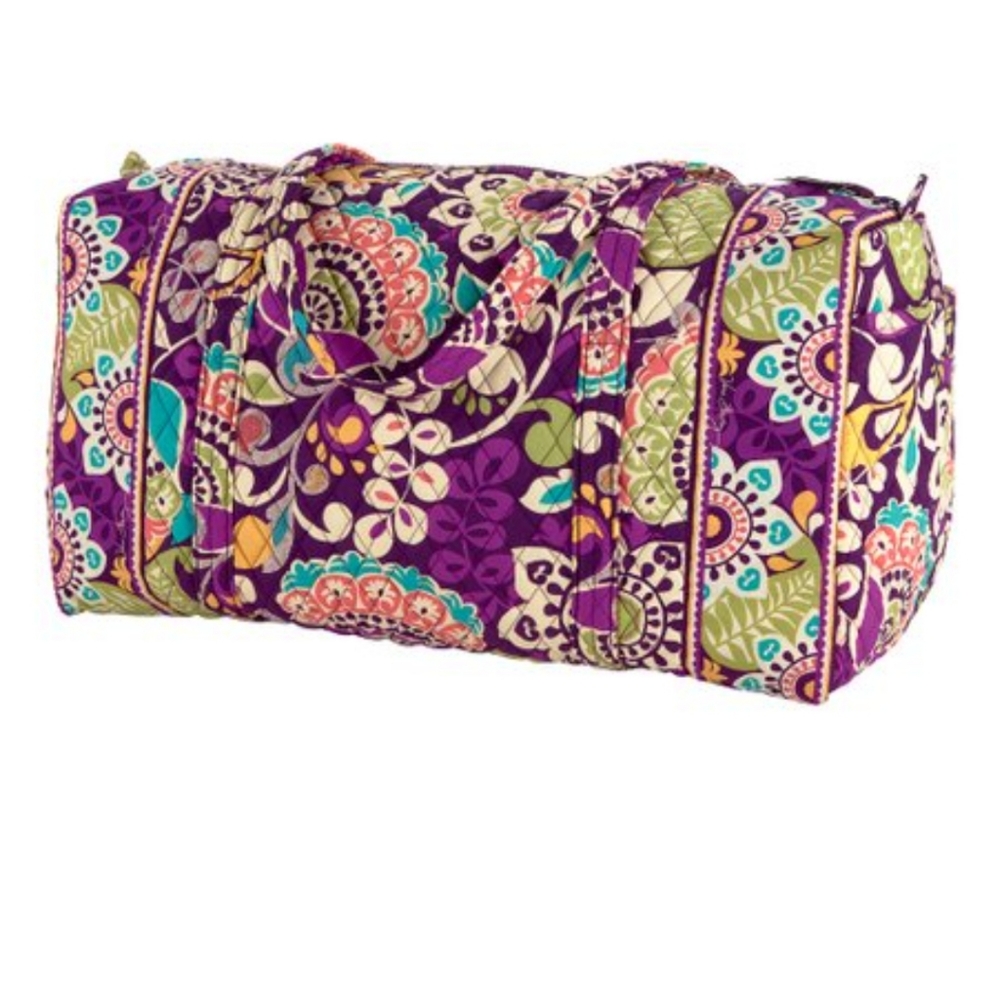 Vera Bradley Plum Crazy Duffle Set of 3